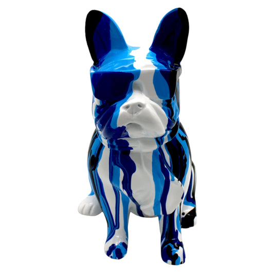 Resin Frenchie Glasses - Sculpture