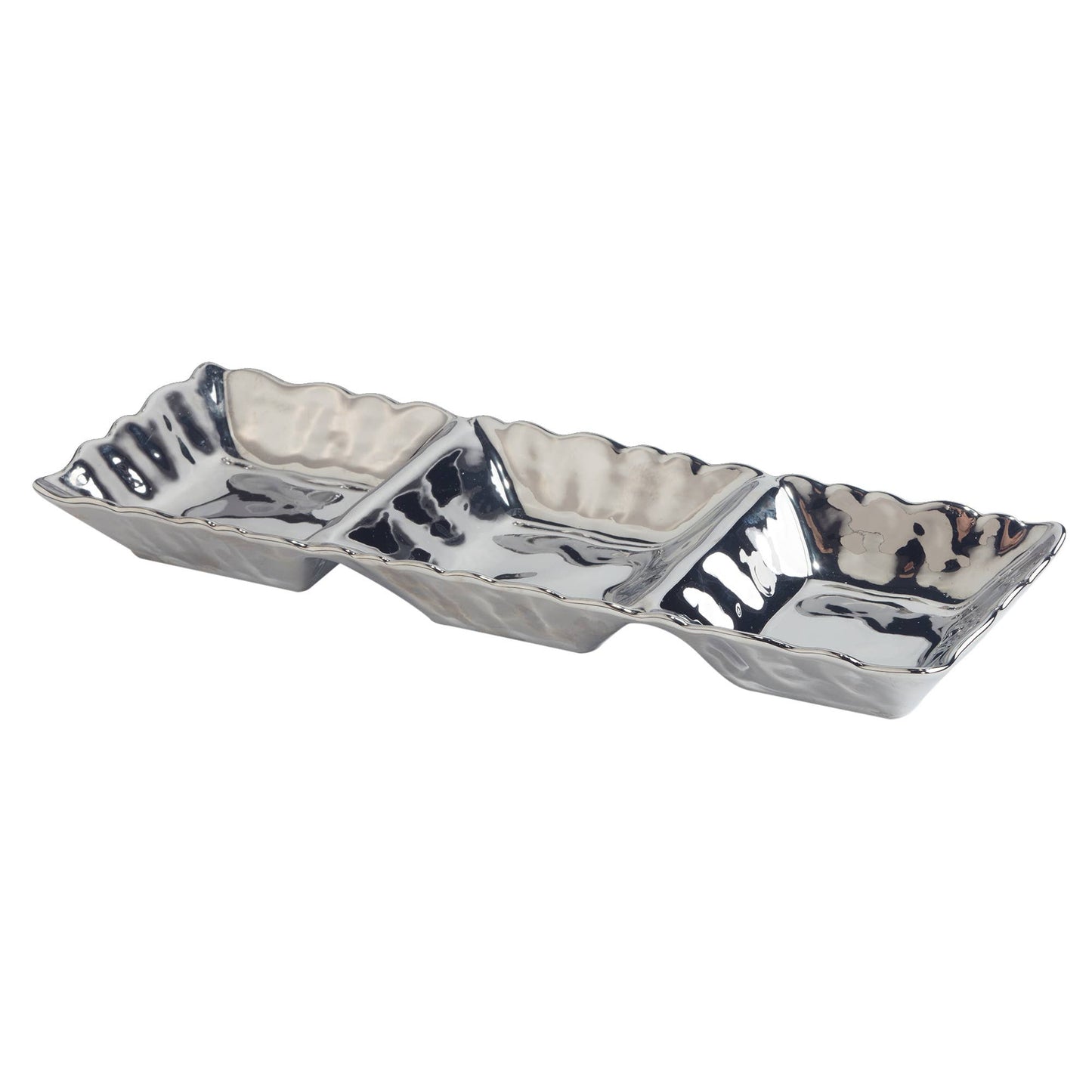 Silver 3- Section Tray