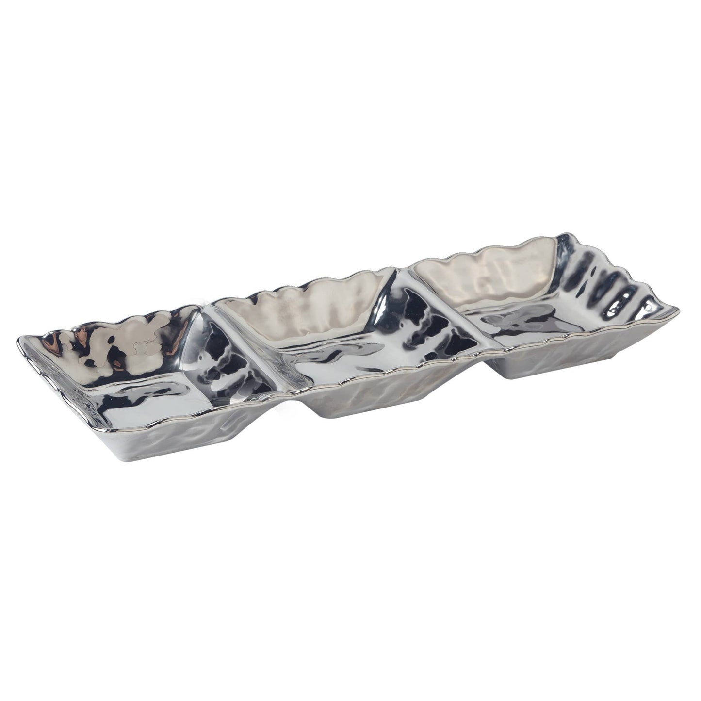 Silver 3- Section Tray