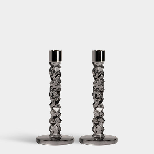 Carat Anthracite - Candlestick Pair