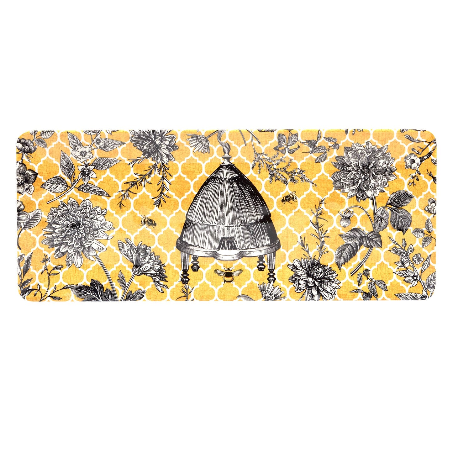 Modern Bee Melamine Rectangular Tray