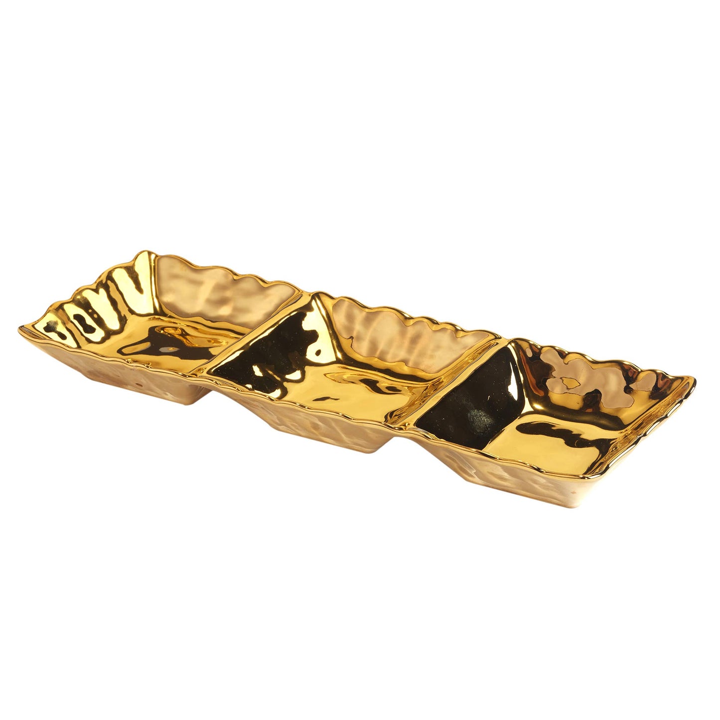 Gold 3- Section Tray