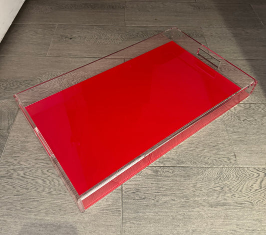 Large Serving Tray - Red