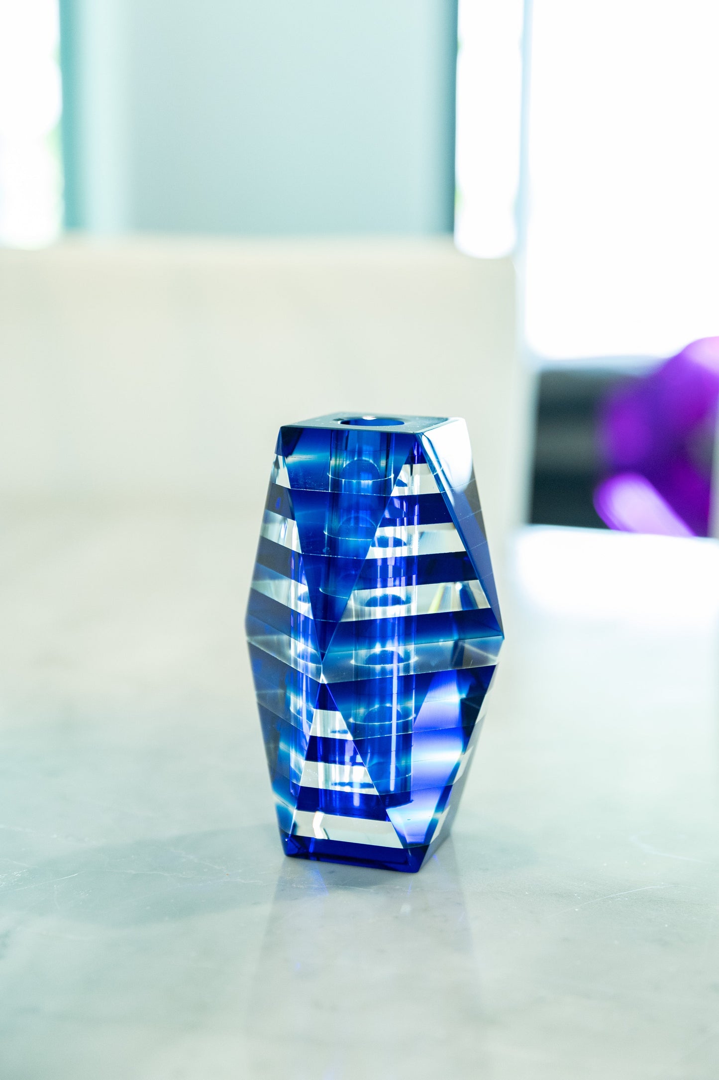 Stripes Glass Vase