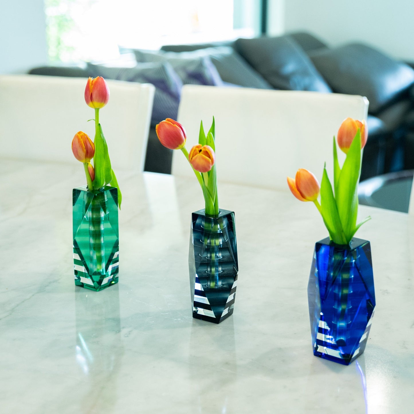 Stripes Glass Vase