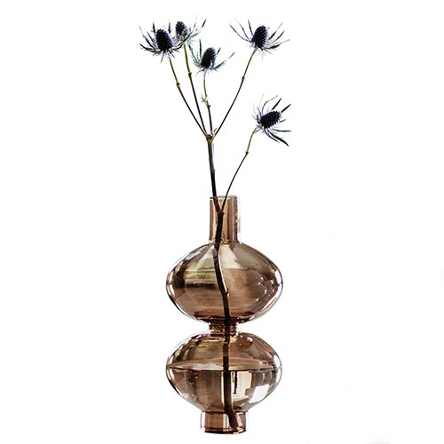 Glass Bubble Large Brown - Vase