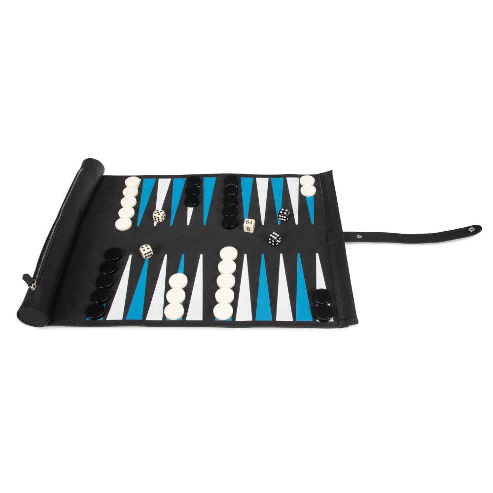 Silver - Travel Backgammon Roll