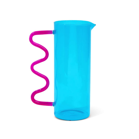 44oz Squiggle Blue Pitcher