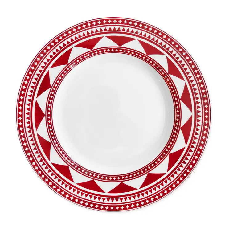 Fez Crimson Dinner Plate Set/4