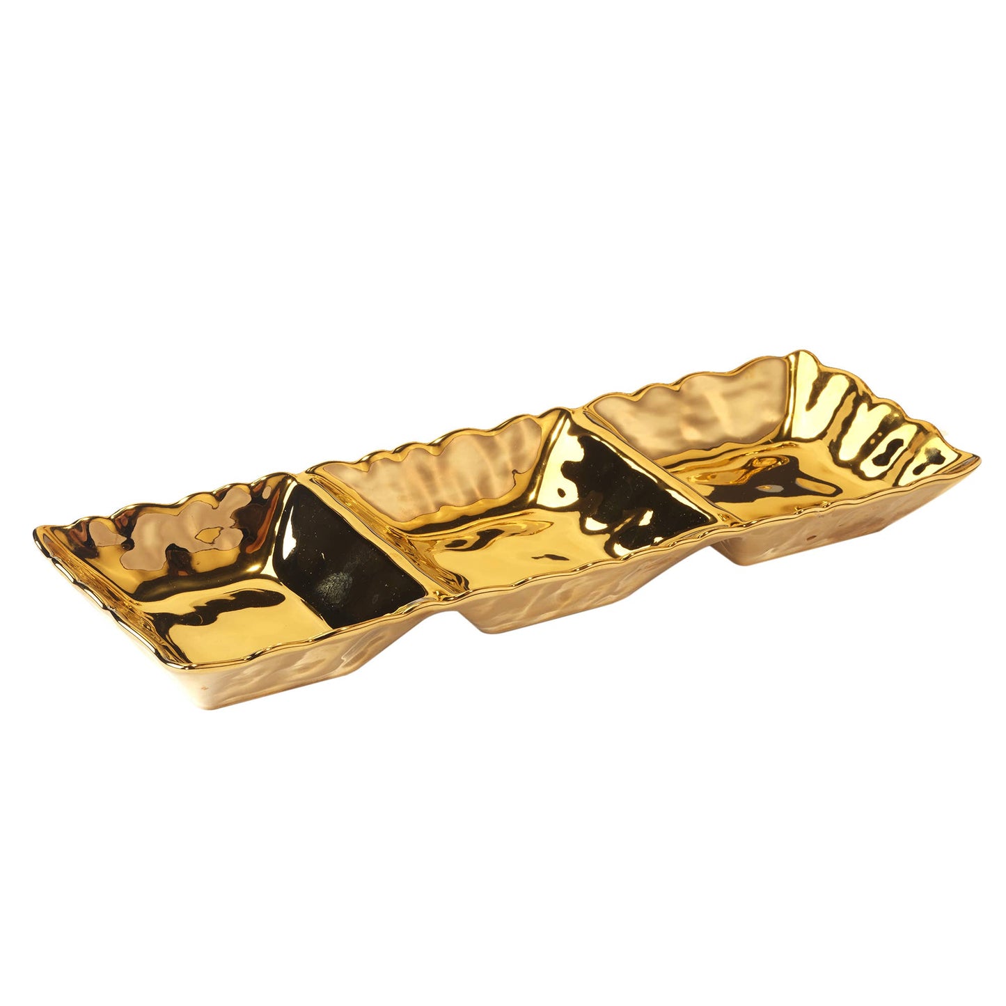 Gold 3- Section Tray