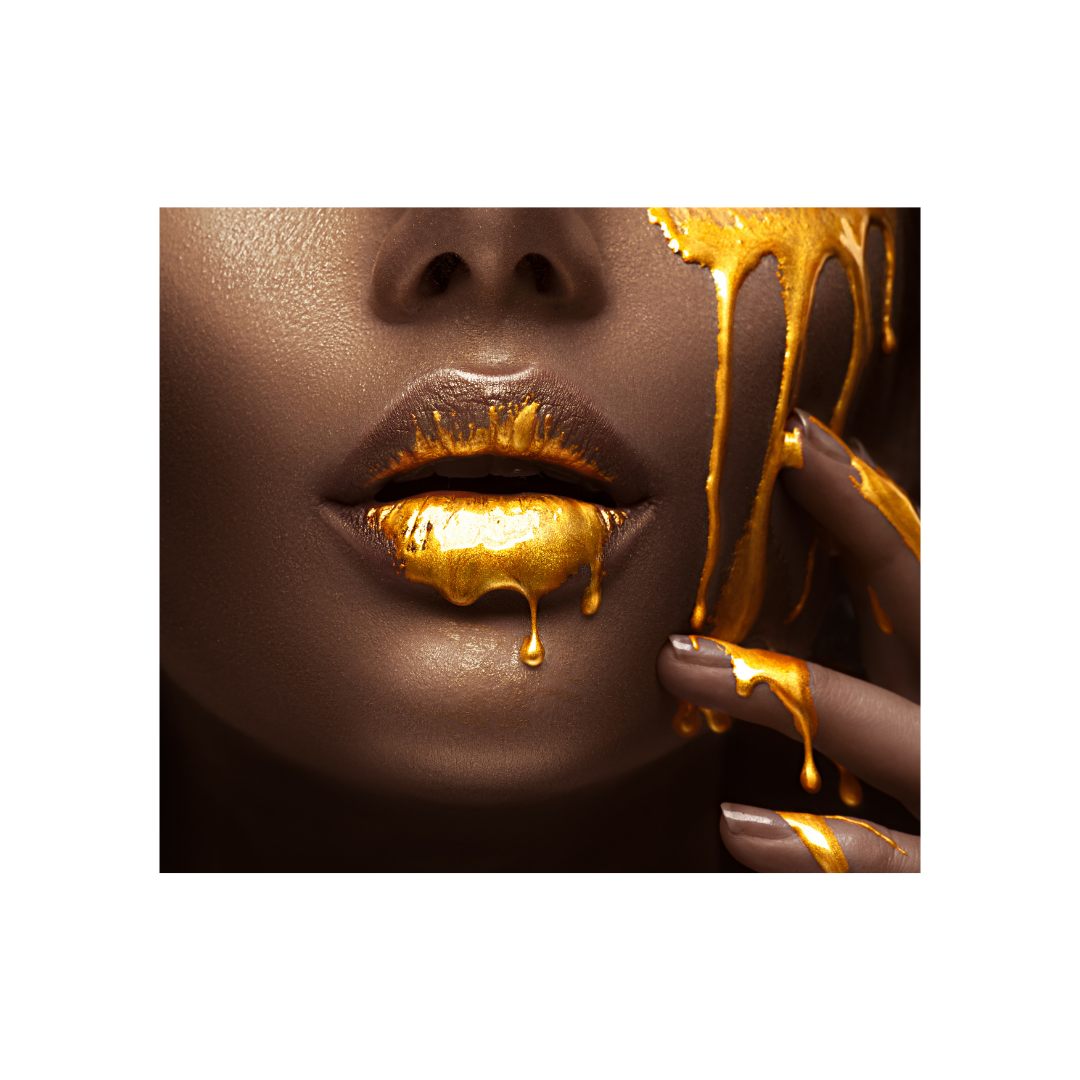 Tea Box | Gold Lips