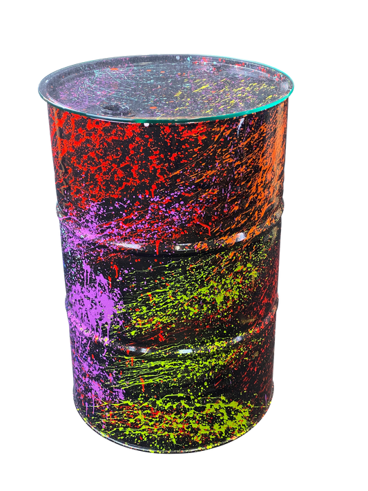 XL Art Oil Barrel - Table