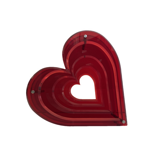 3D Heart Acrylic Sculpture